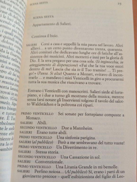 Peter Shaffer, Amadeus, Einaudi teatro, 1987, FUORI CATALOGO