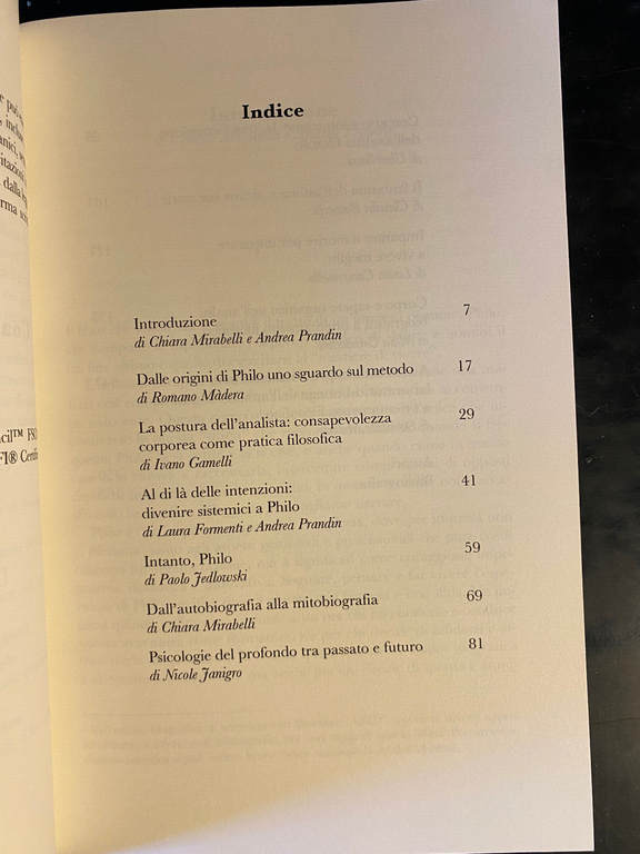 Philo. Una nuova formazione alla cura, Mirabelli - Prandin, IPOC, …