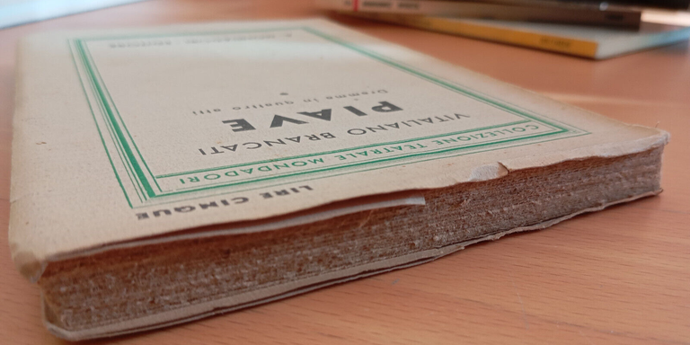 Piave, Vitaliano Brancati, Mondadori, 1932