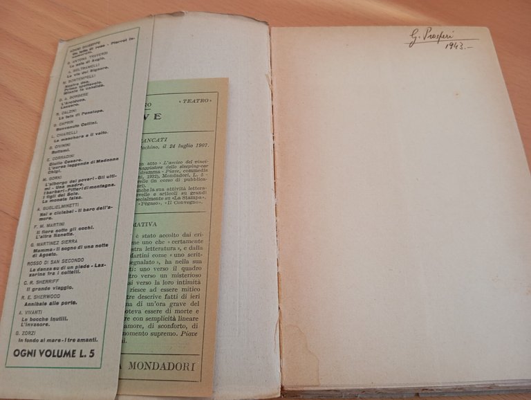 Piave, Vitaliano Brancati, Mondadori, 1932