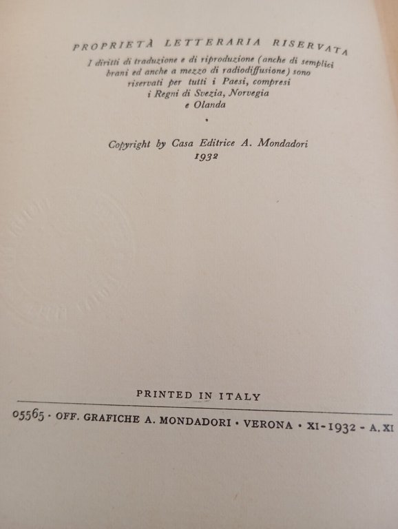 Piave, Vitaliano Brancati, Mondadori, 1932