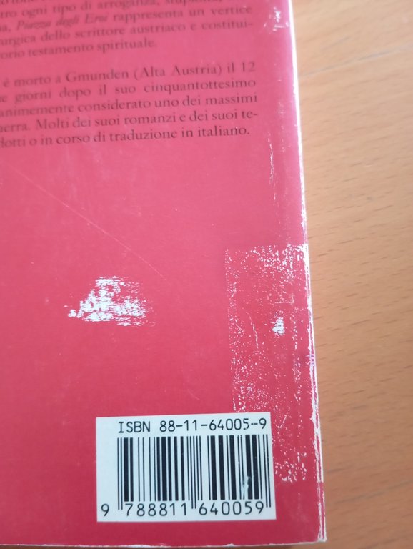 Piazza degli eroi, Thomas Bernhard, Garzanti, 1992 | Immagine Gallery 6