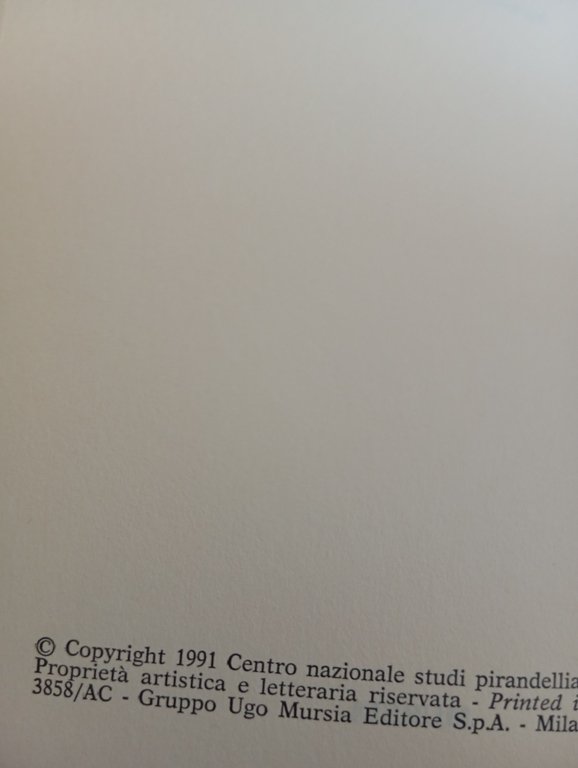 Pirandello e l'oltre, Enzo Lauretta, Atti convegno, Mursia, 1990