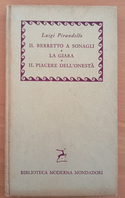 Pirandello, Maschere nude, Berretto a sonagli, Giara, piacere onestà, BMM …