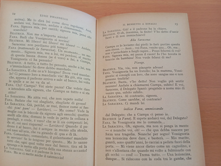 Pirandello, Maschere nude, Berretto a sonagli, Giara, piacere onestà, BMM …