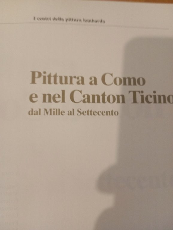 Pittura a Como e nel Canton Ticino. Dal Mille al …
