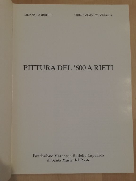 Pittura del '600 a Rieti, L. Barroero, L. S. Colonnelli, …