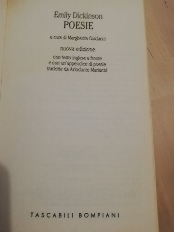 Poesie e lettere, 2 volumi, Emily Dickinson, 1995, Mondadori