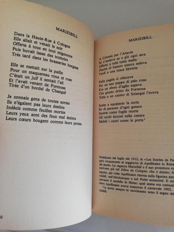 Poesie, Guillaume Apollinaie, 1979, Rizzoli BUR