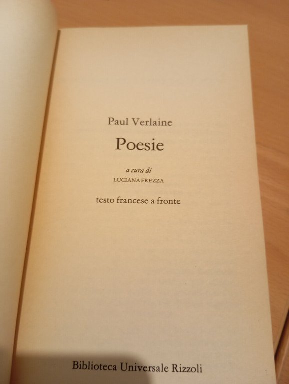 Poesie, Paul Verlaine, BUR Rizzoli, 1996