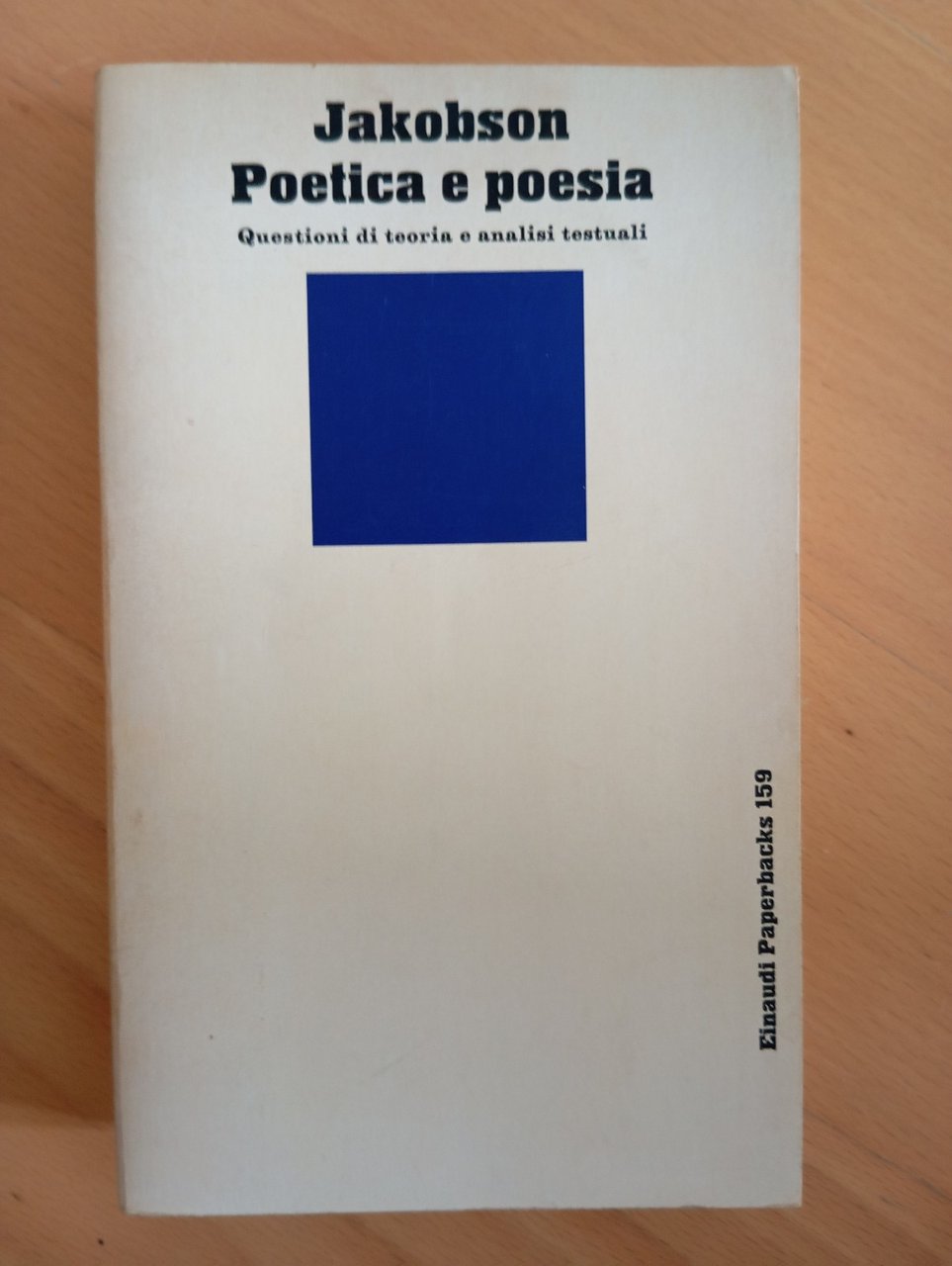 Poetica e poesia, Roman Jakobson, Einaudi, 1985