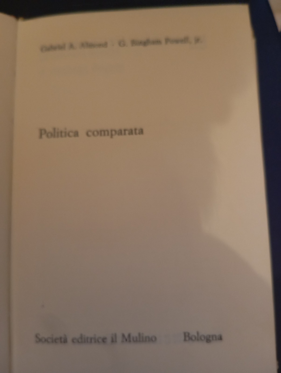 Politica comparata, Almond - Powell, Il Mulino, 1970 | Immagine Gallery 11