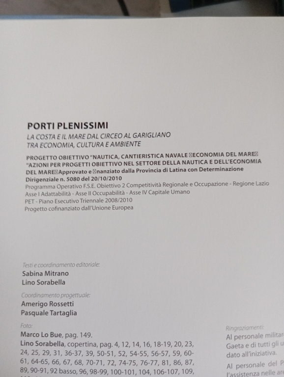 Porti plenissimi, La costa e il mare dal Circeo al …