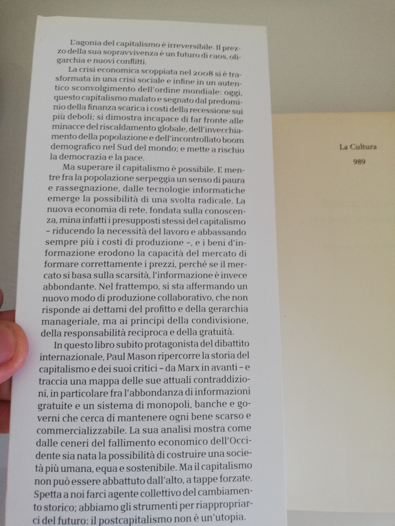 Postcapitalismo. Una guida al nostro futuro, Paul Mason 2016 Il … | Immagine Gallery 7