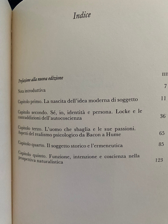 Presenza e identità. Lezioni di psicologia, Giovanni Jervis, Garzanti, 1992