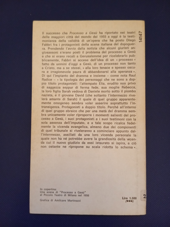 Processo a Gesù, Diego Fabbri, Mondadori, 1977
