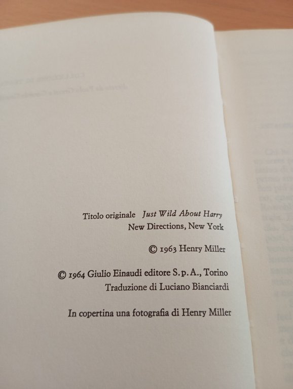 Proprio pazza per Harry, Henry Miller, Einaudi teatro, 1964 | Immagine Gallery 13