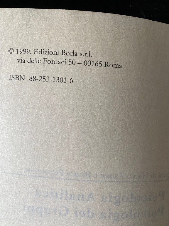 Psicologia analitica e psicologia dei gruppi, Zanasi - Pezzarossa, Borla, …