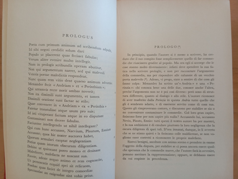 Publio Terenzio Afro, Commedie, due volumi, Zanichelli, 1965 | Immagine Gallery 9