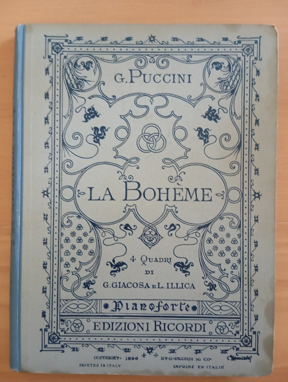 Puccini, La Boheme, spartito pianoforte solo, rllegato, Ricordi, 1920 | Immagine Gallery 1