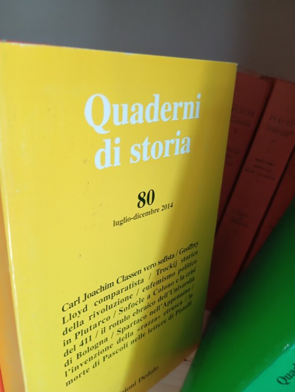 Quaderni di storia, QUARANTA annate, 1975 - 2014, 80 volumi, … | Immagine Gallery 7