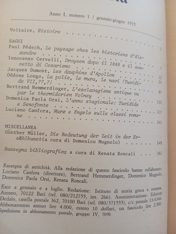 Quaderni di storia, QUARANTA annate, 1975 - 2014, 80 volumi, … | Immagine Gallery 9
