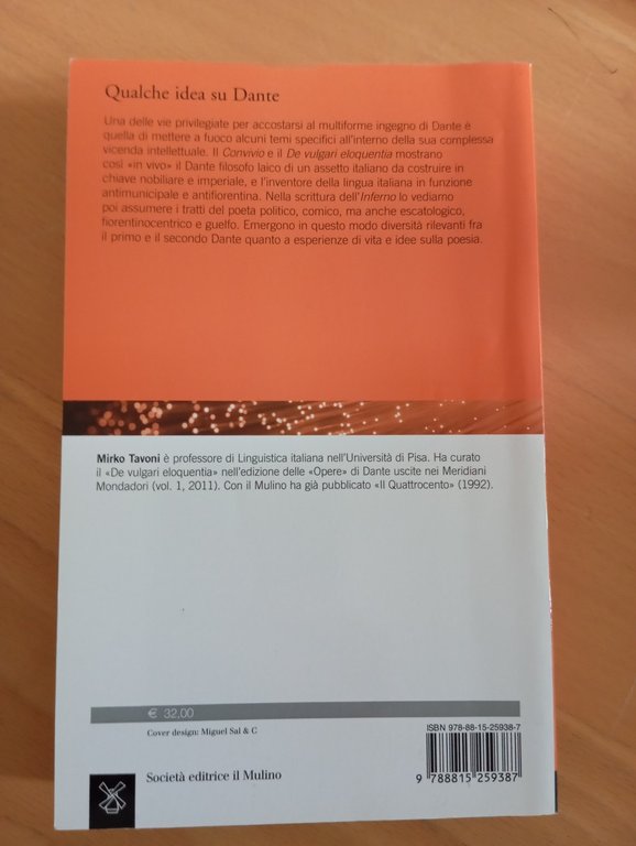 Qualche idea su Dante, Mirko Tavoni, il Mulino, 2015