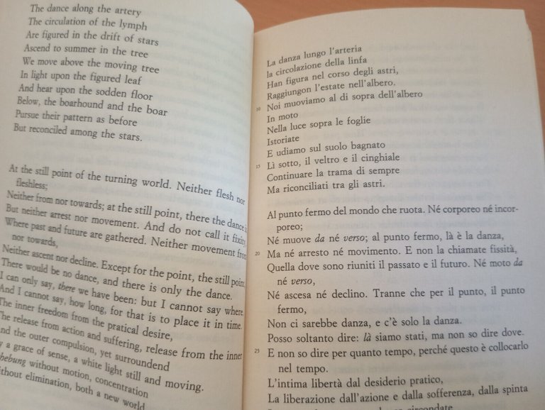 Quattro quartetti, T.S. Eliot, Garzanti, 1982