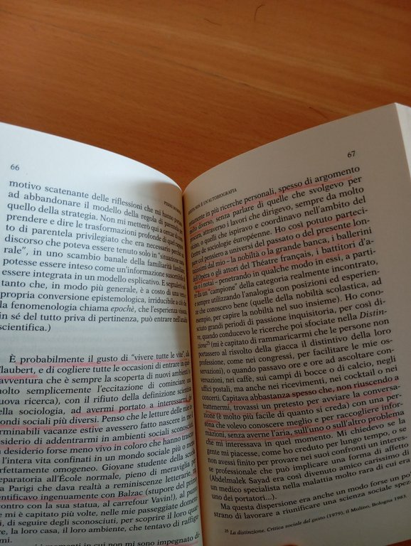 Questa non è un'autobiografia, Pierre Bourdieu, Feltrinelli, 2004, sottolineato | Immagine Gallery 13