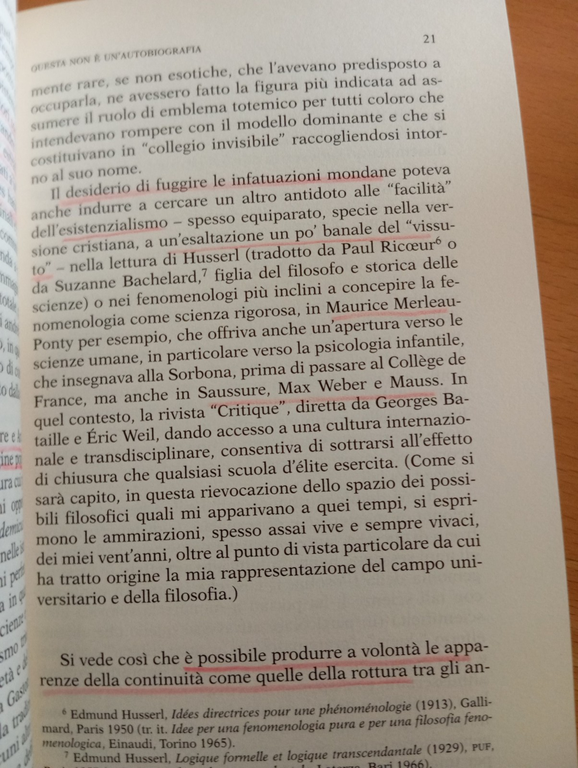 Questa non è un'autobiografia, Pierre Bourdieu, Feltrinelli, 2004, sottolineato | Immagine Gallery 9