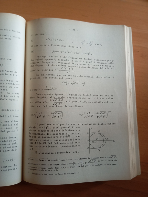 Raccolta di temi di matematica, Chiellini - Santoboni, 1955