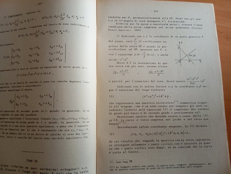 Raccolta di temi di matematica, Chiellini - Santoboni, 1955