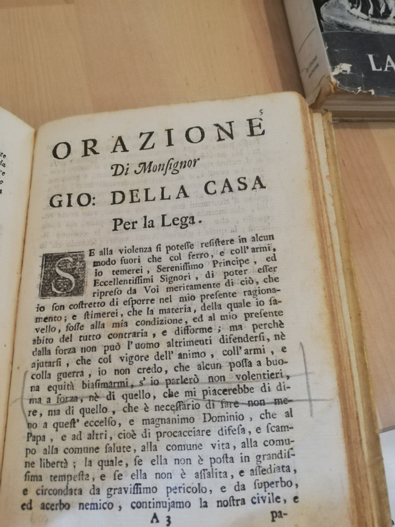 Raccolta prose fiorentine parte prima volume secondo, contenente orazioni, 1716