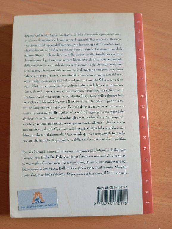 Raccontare il postmoderno, Remo Ceserani, Bollati Boringhieri, 1997