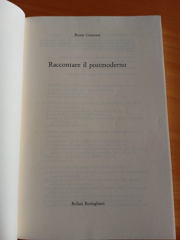Raccontare il postmoderno, Remo Ceserani, Bollati Boringhieri, 1997