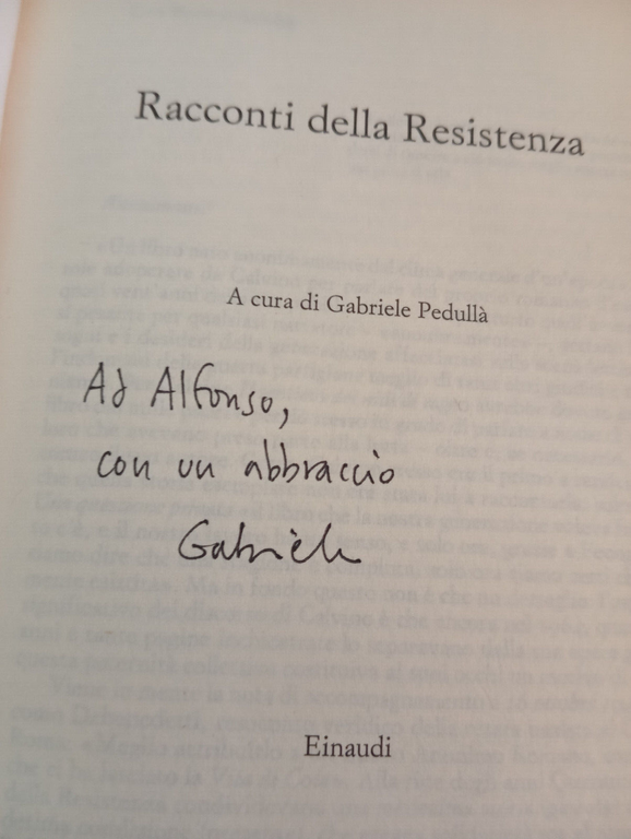 Racconti della Resistenza, A cura di Gabriele Pedull, Einaudi, 2005