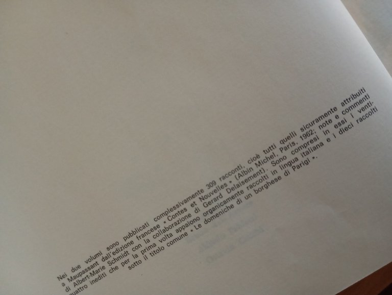 Racconti e novelle, volume 2, Guy De Maupassant, L'unità