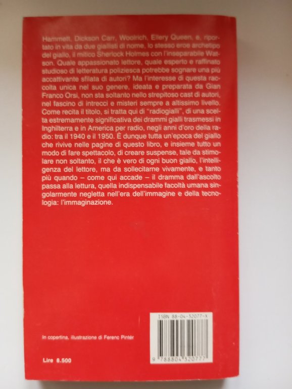 Radiogialli, Ellery Queen D. Hammett, G. F. Orsi, Mondadori 1989 …