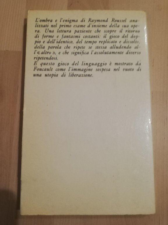 Raymond Roussel, Michel Foucault, 1978, Cappelli