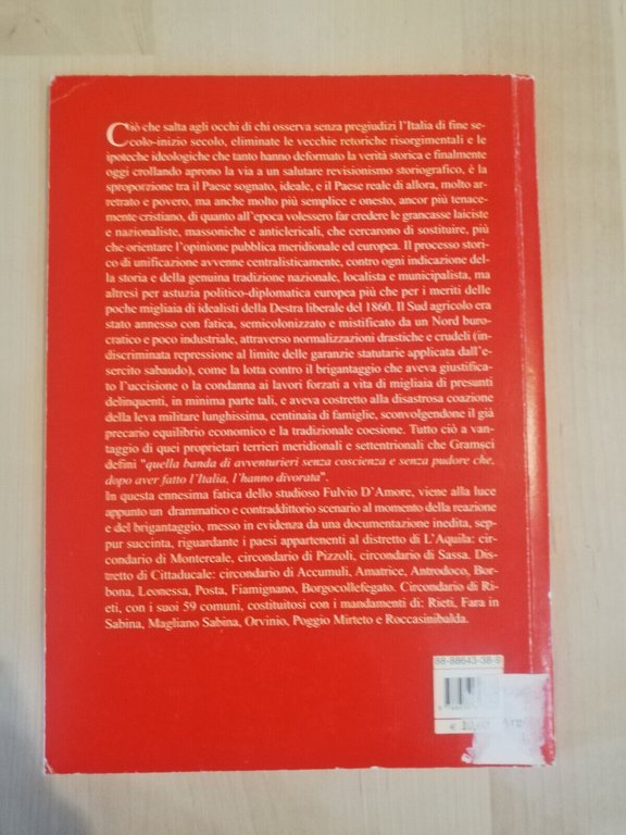 Reazione e brigantaggio nella sabina, nel circondario di Cittaducale e …