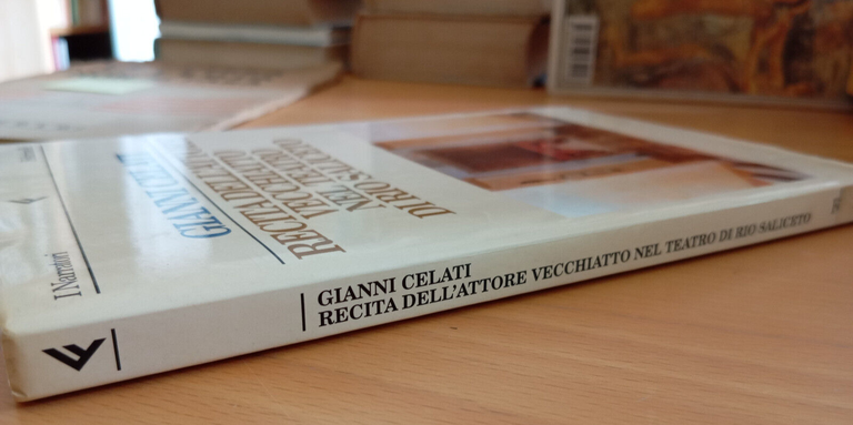 Recita dell'attore Vecchiatto nel teatro di Rio Saliceto, Gianni Celati, …