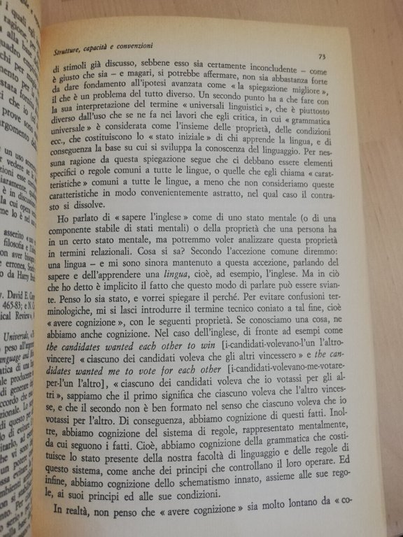 Regole e rappresentazioni, Noam Chomsky, Il Saggiatore, 1990