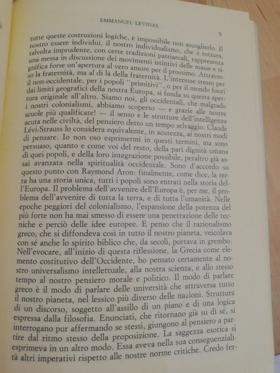 Religiosità e Occidente, Alberto Krali, Marietti, 1992 Severino Levinas Gadamer