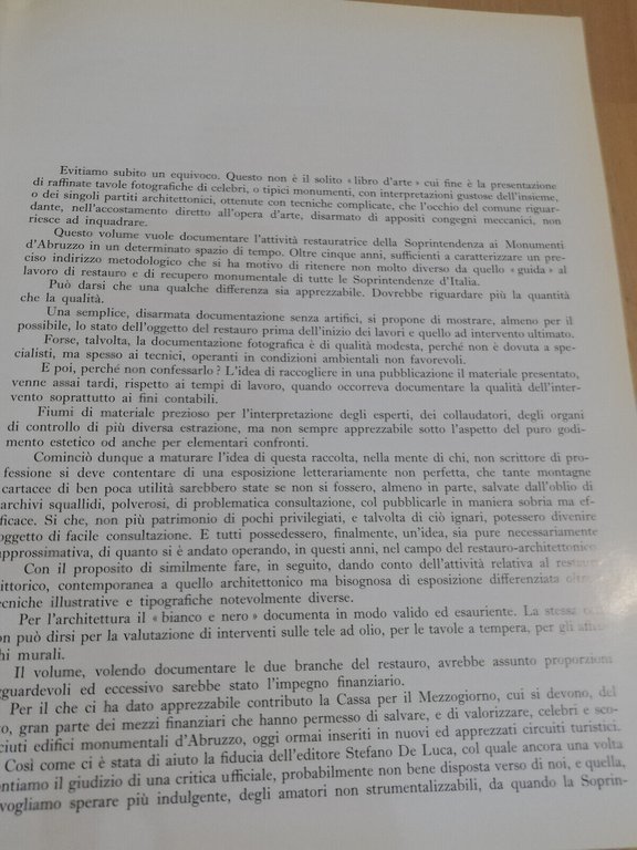 Restauri d'Abruzzo 1966 - 1972, Mario Moretti, De Luca Editore, …