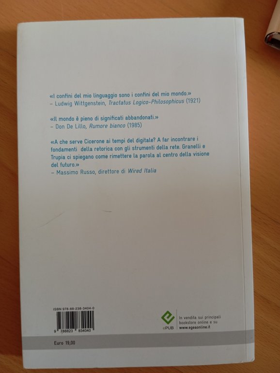 Retorica e business, Granelli - Trupia, EGEA, 2014