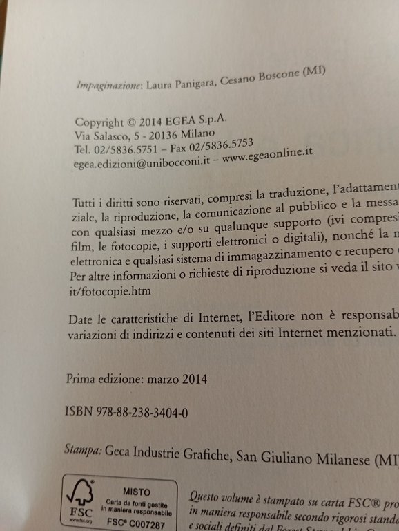Retorica e business, Granelli - Trupia, EGEA, 2014