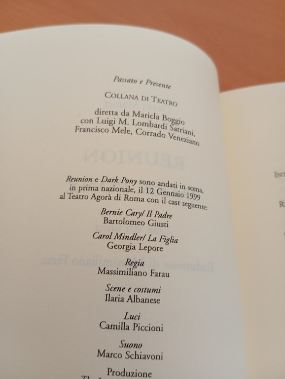 Reunion - Dark pony, David Mamet, Besa | Immagine Gallery 11