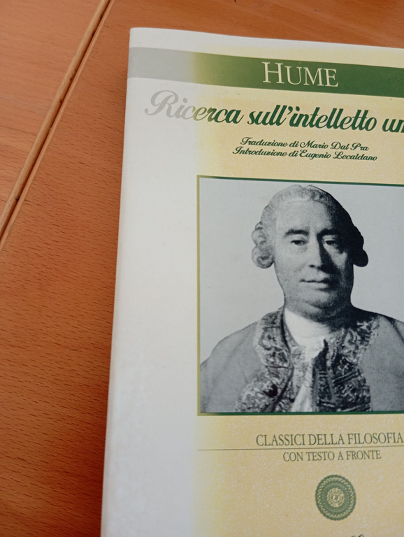 Ricerca sull'intelletto umano, David Hume, Testo a fronte, Laterza, 1996