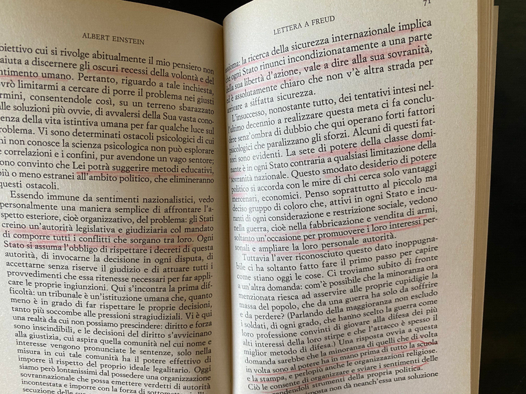 Riflessioni a due sulle sorti del mondo, S. Freud - …