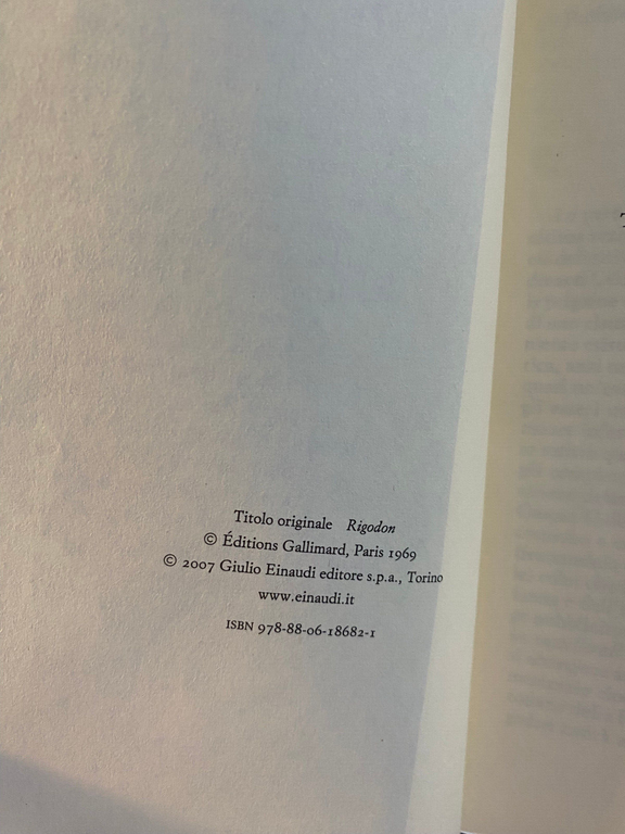 Rigodon, L. F. Celine, Einaudi, 2007